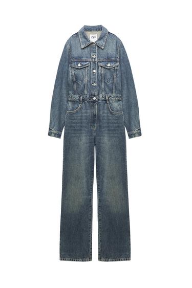 FULL LENGTH TRF DENIM JUMPSUIT