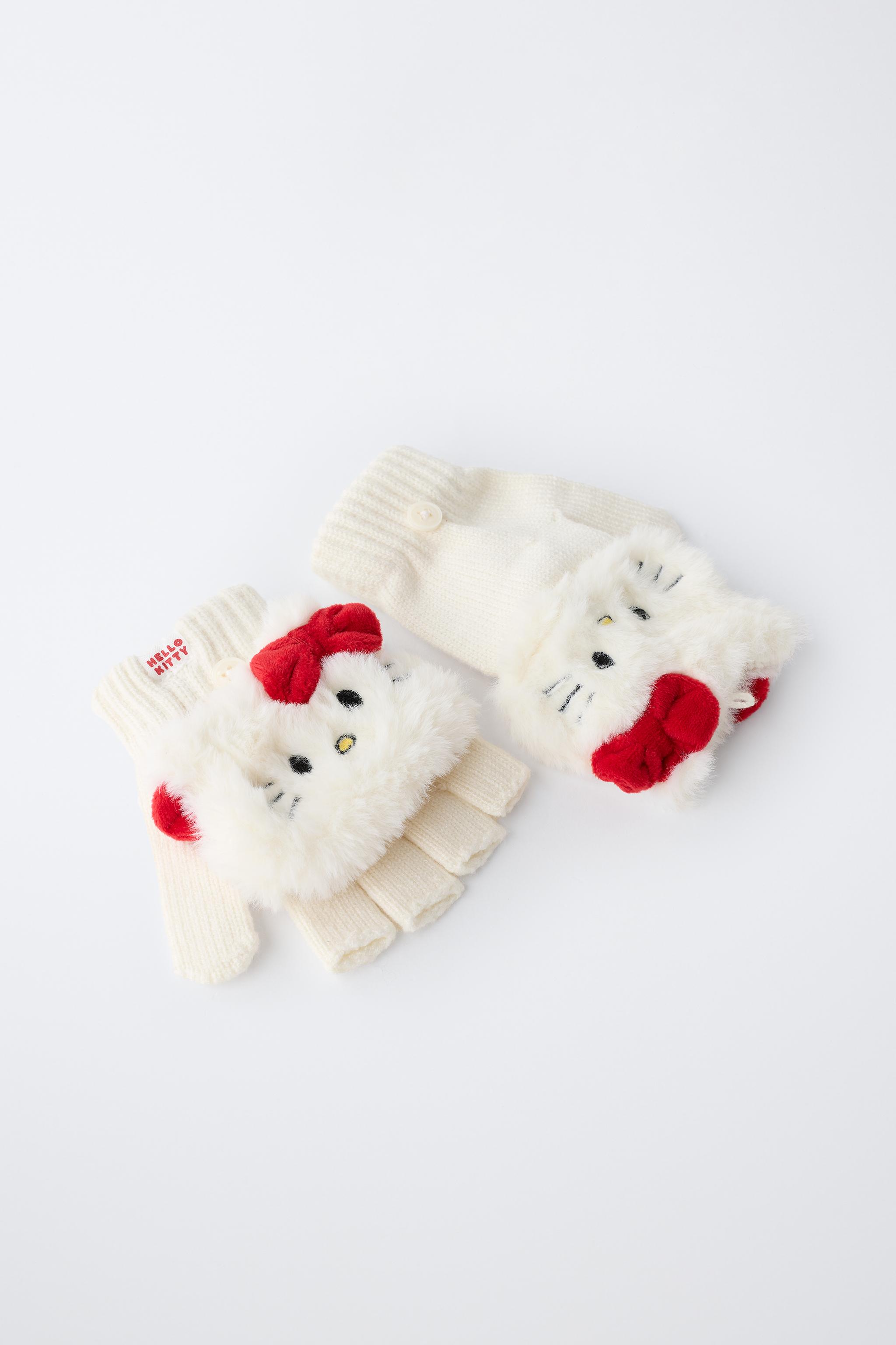 HELLO KITTY © SANRIO EMBROIDERED MITTENS