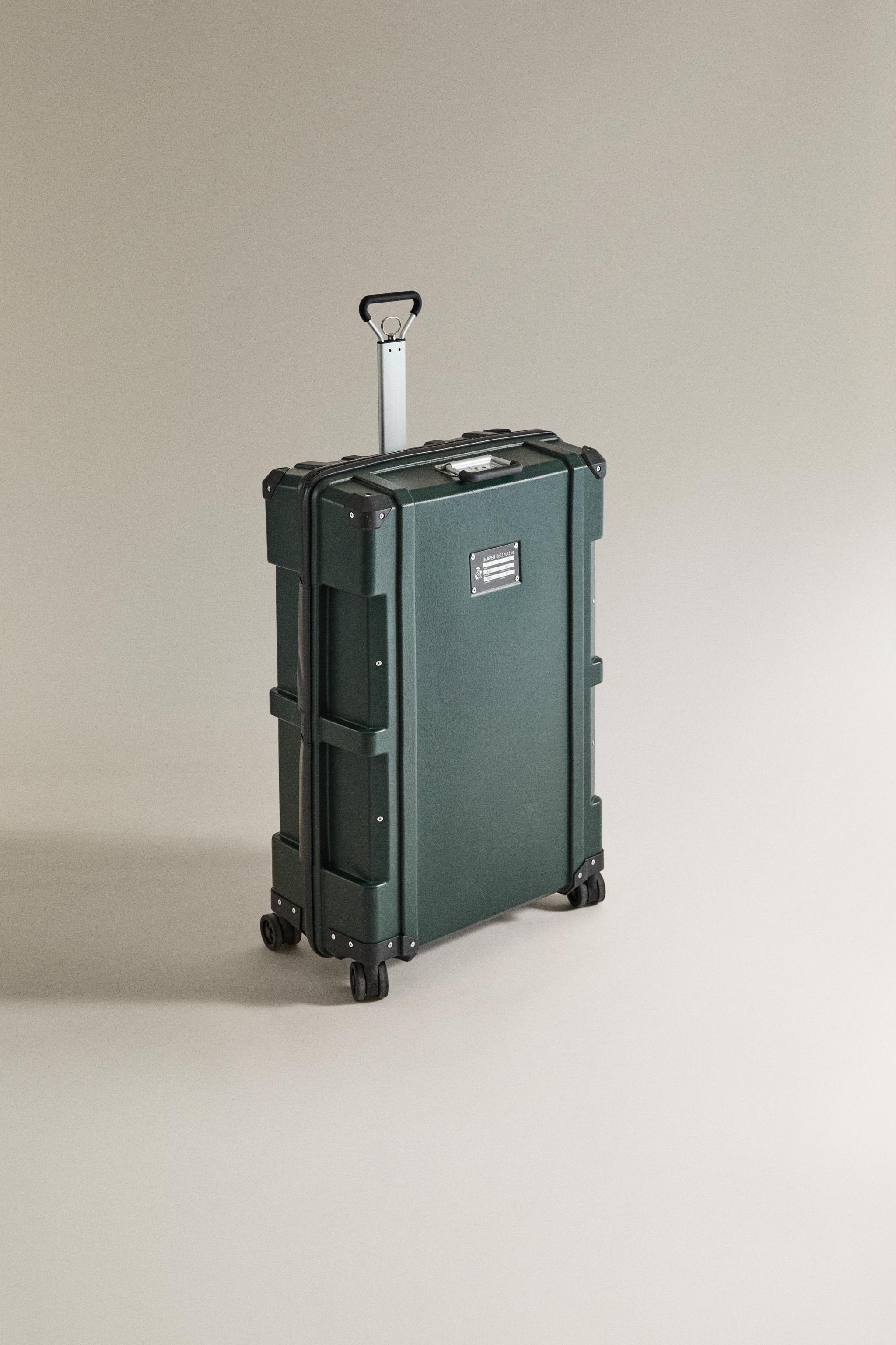 HARPER COLLECTIVE LARGE SUITCASE — Green