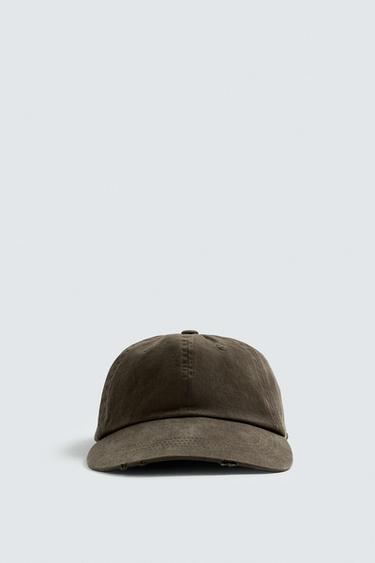 WASHED CAP - Dark khaki by Zara - Image 4