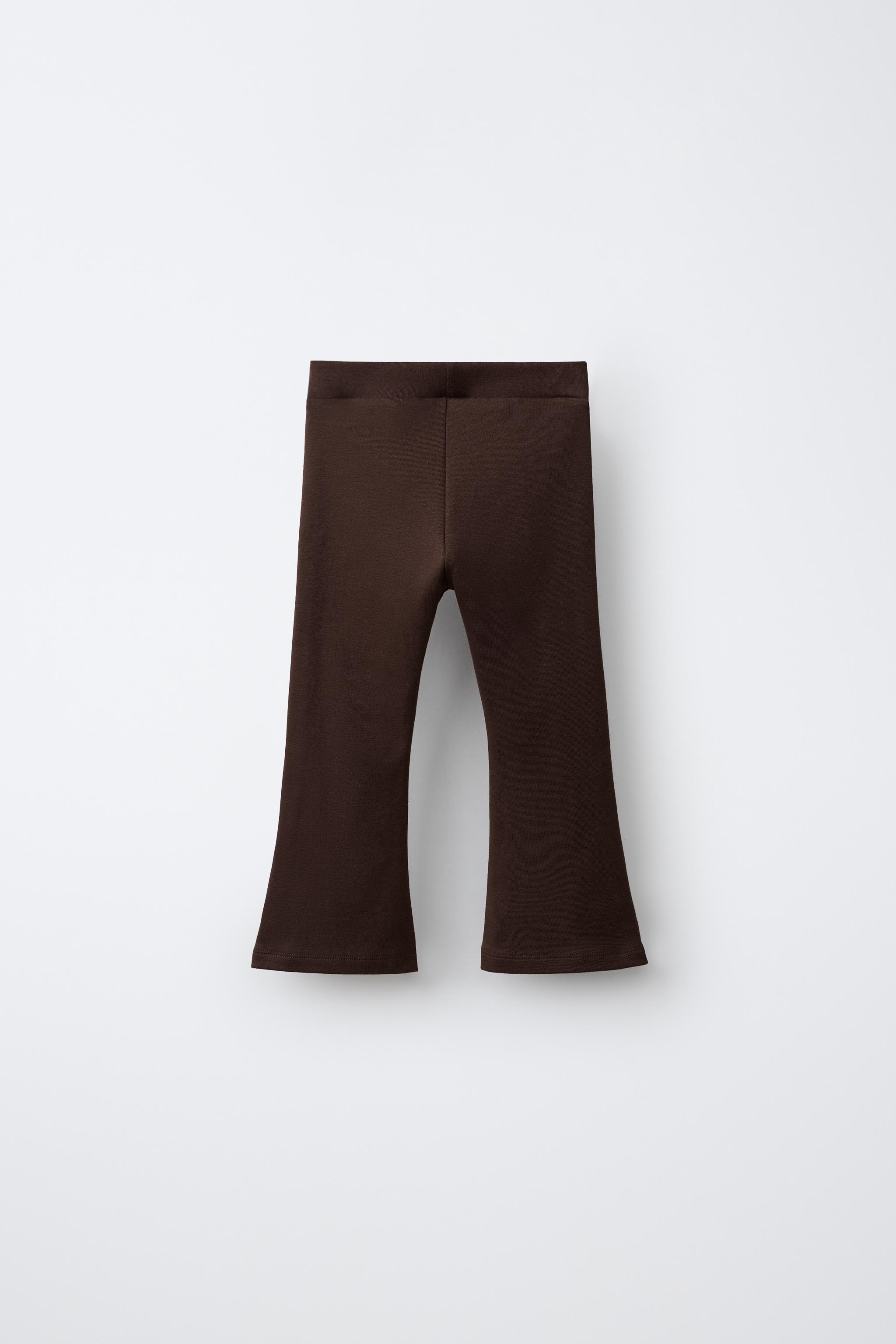 フレアボタンレギンス - チョコレートブラウン | ZARA Japan / 日本