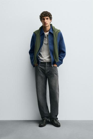ZIP-UP SYNTHETIC WOOL JACKET - Bluish by Zara - Image 0