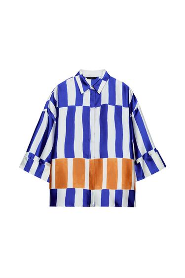 OVERSIZE STRIPED SHIRT - Multicoloured by Zara