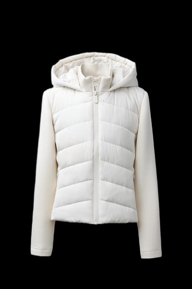 STEPPJACKE MIT ÄRMELN IN NEOPRENOPTIK - Cremefarben von Zara - Bild 0