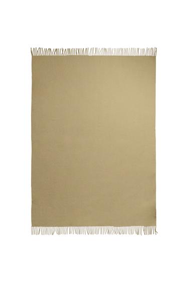 Zara SUPERSOFT PLAIN BLANKET - Mustard