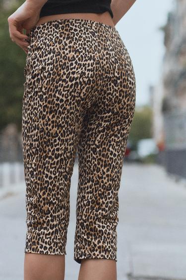 PANTALON CAPRI À IMPRIMÉ ANIMALIER - Leopard de Zara - Image 3