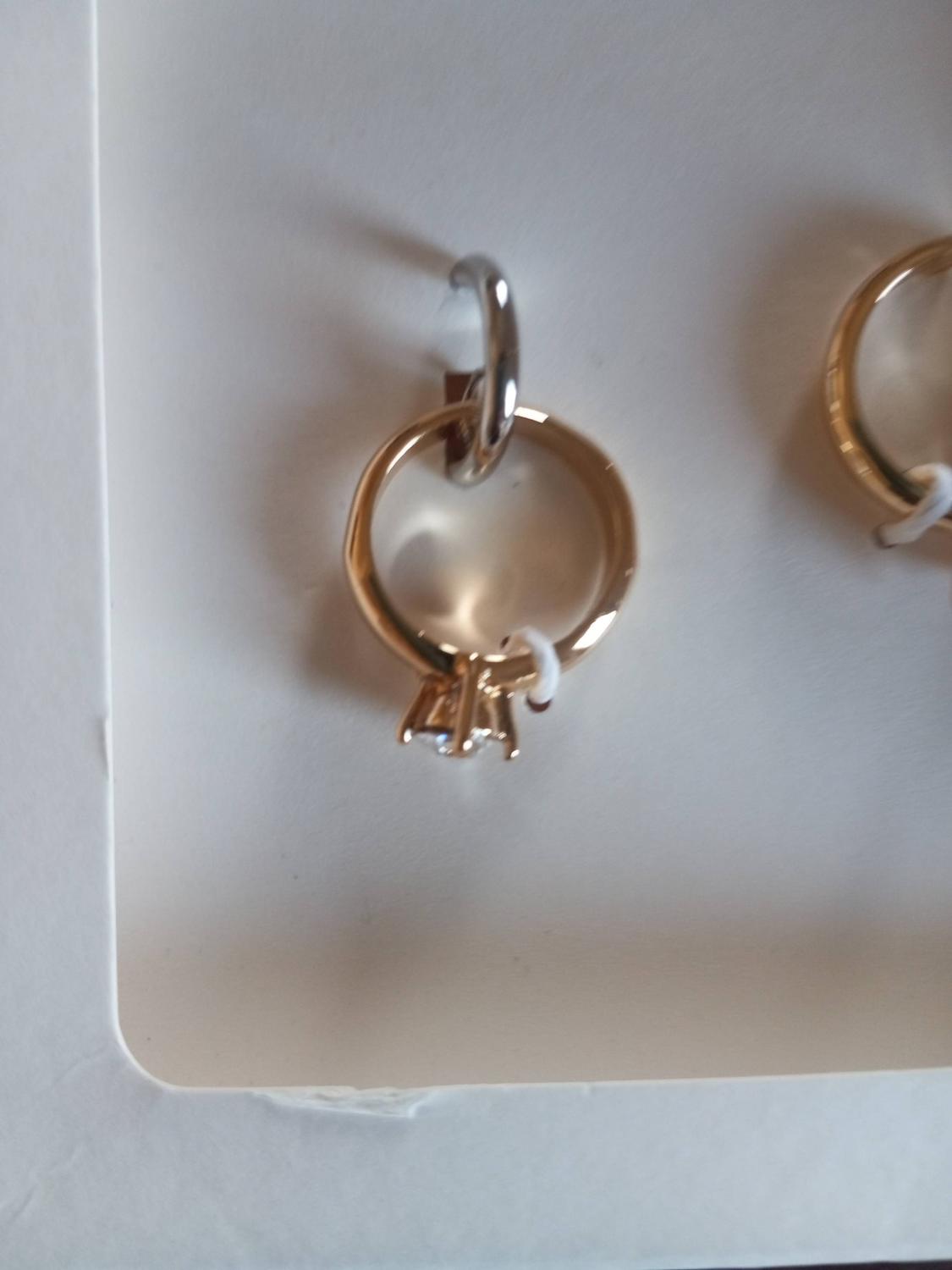 RHINESTONE RING EARRINGS - Image 3