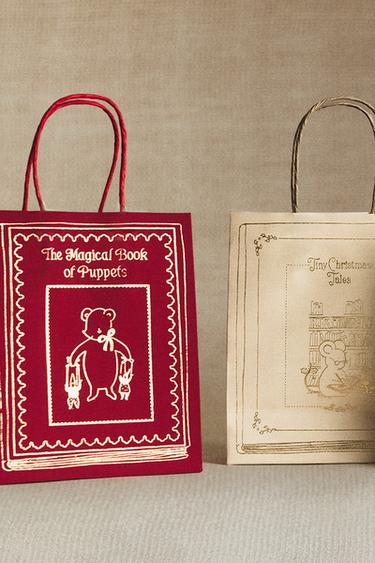 LOT DE PETITS SACS DE NOËL LIVRE (LOT DE 4) - Multicolore de Zara