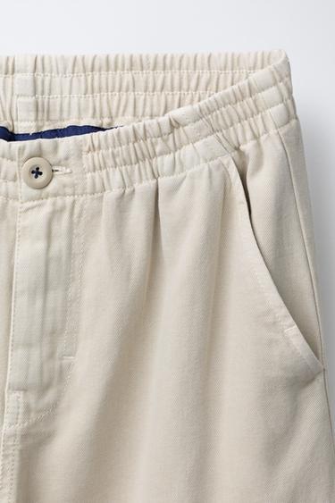 STRAIGHT LEG CARGO TROUSERS - Mid-ecru by Zara - Image 2