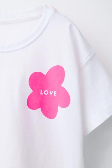 T-SHIRT IMPRIMÉ - Blanc de Zara - Image 2