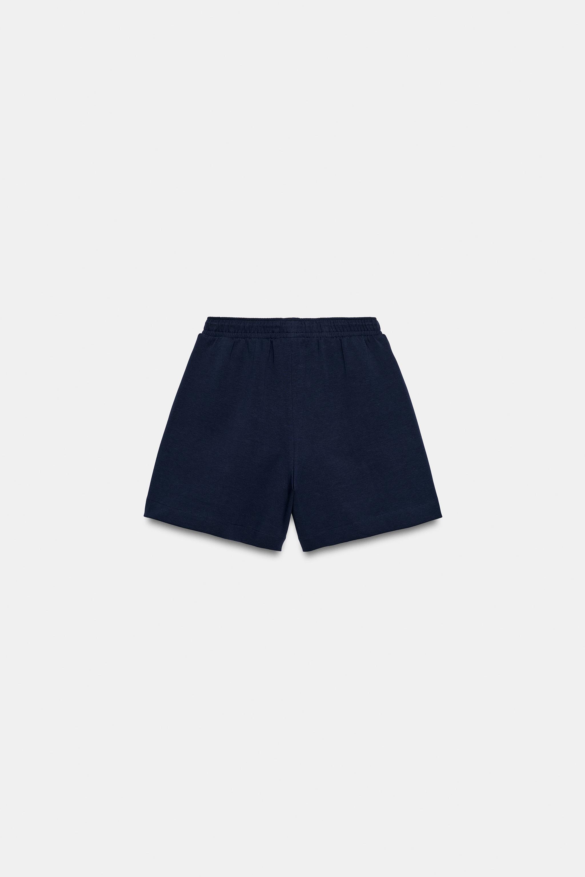 ドローストリングショートパンツ - ネイビーブルー | ZARA Japan / 日本