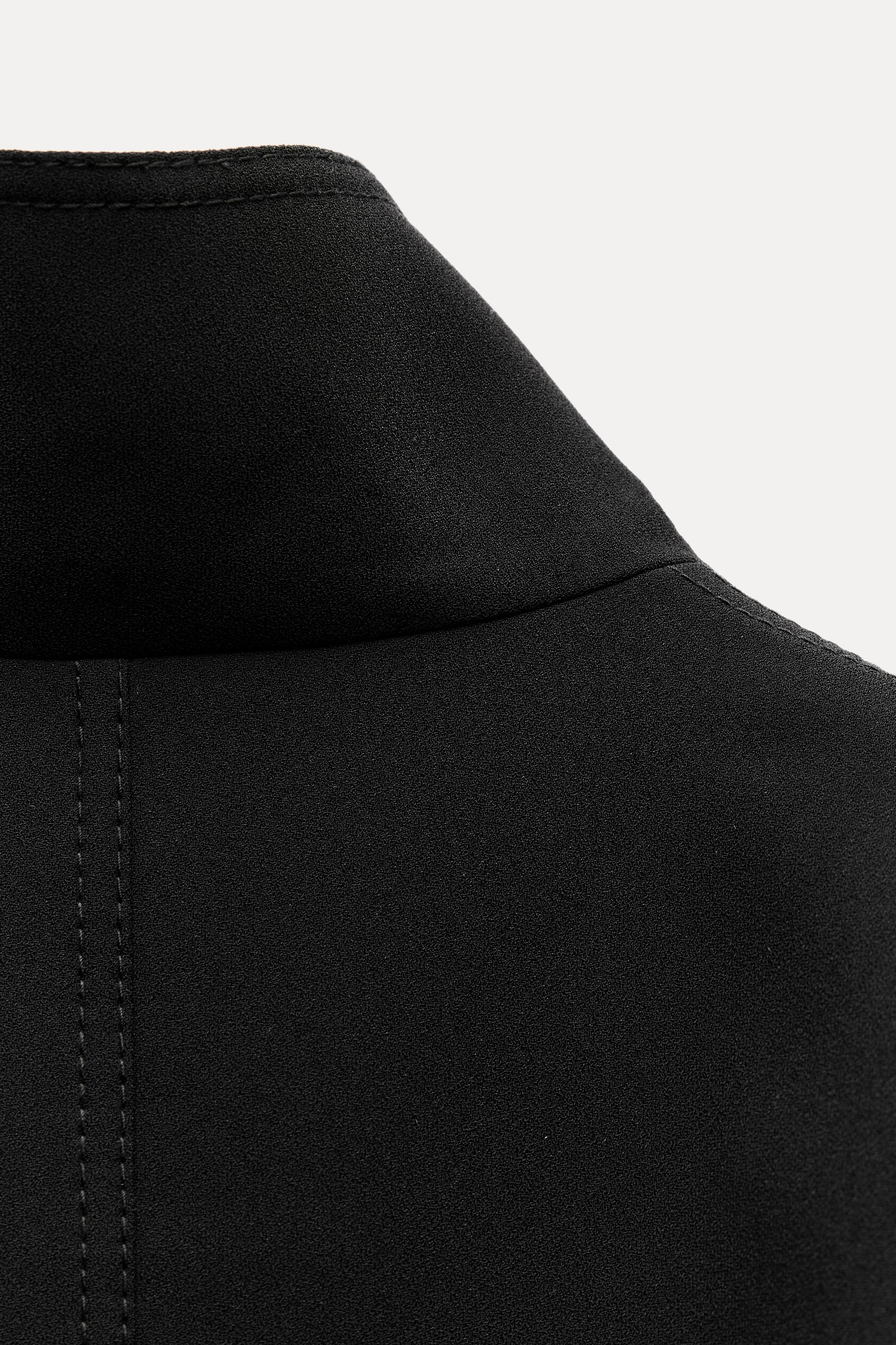 ZW COLLECTION ショート丈ケープ - ブラック | ZARA Japan / 日本 ZW COLLECTION ショート丈ケープ - ブラック | ZARA Japan / 日本