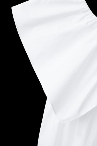 RUFFLED DRESS - White by Zara