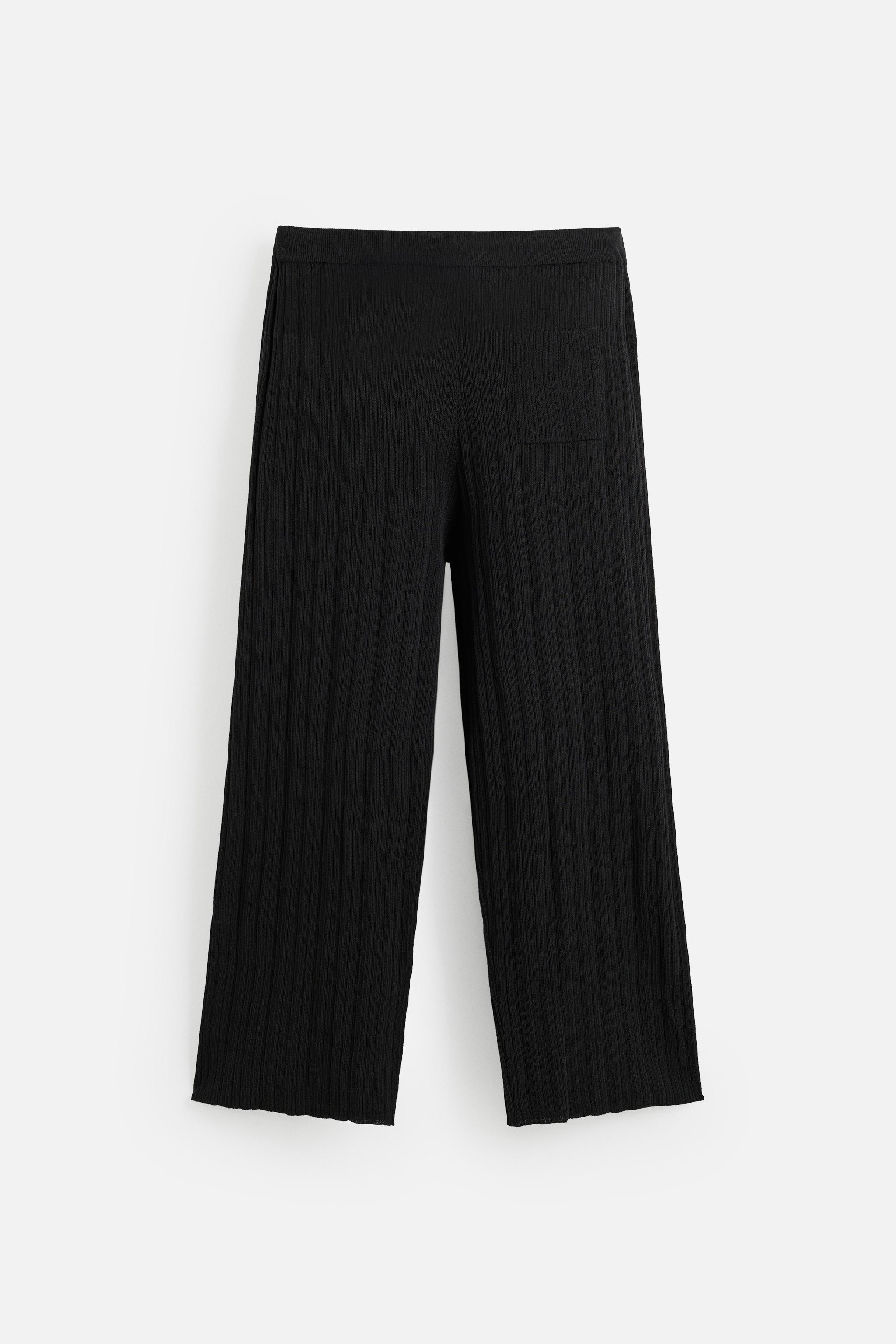 PANTALON EN MAILLE STRUCTURÉE