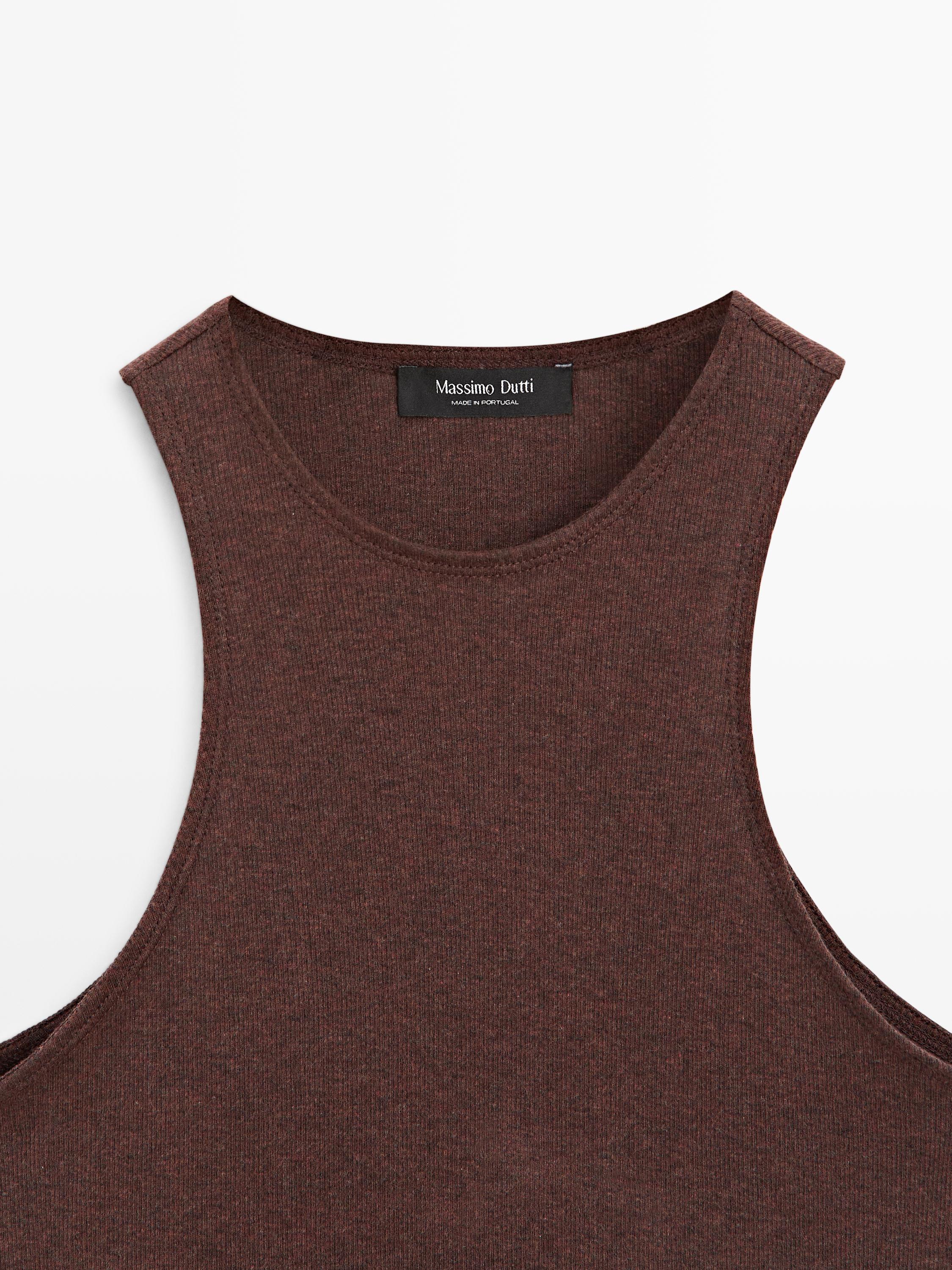 Top en maille légère 100 % coton