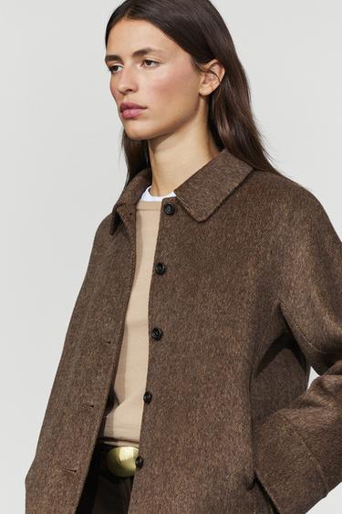 Short buttoned coat — Brown 2