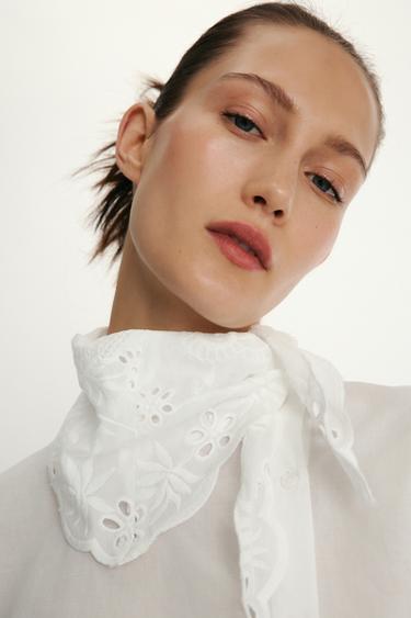 CAMISA BORDADOS ZW COLLECTION - Blanco de Zara