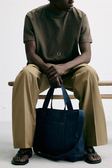DENIM TOTE BAG - Blue by Zara