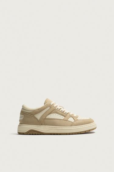 LUX BASKETBALL TRAINERS - Sand Brown by Zara