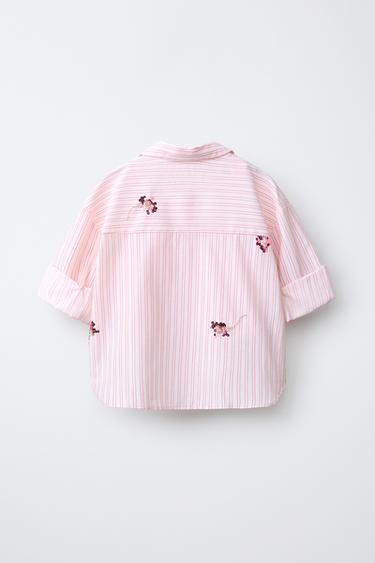 CHEMISE FLUIDE À RAYURES - Rose | France CHEMISE FLUIDE À RAYURES - Rose | France