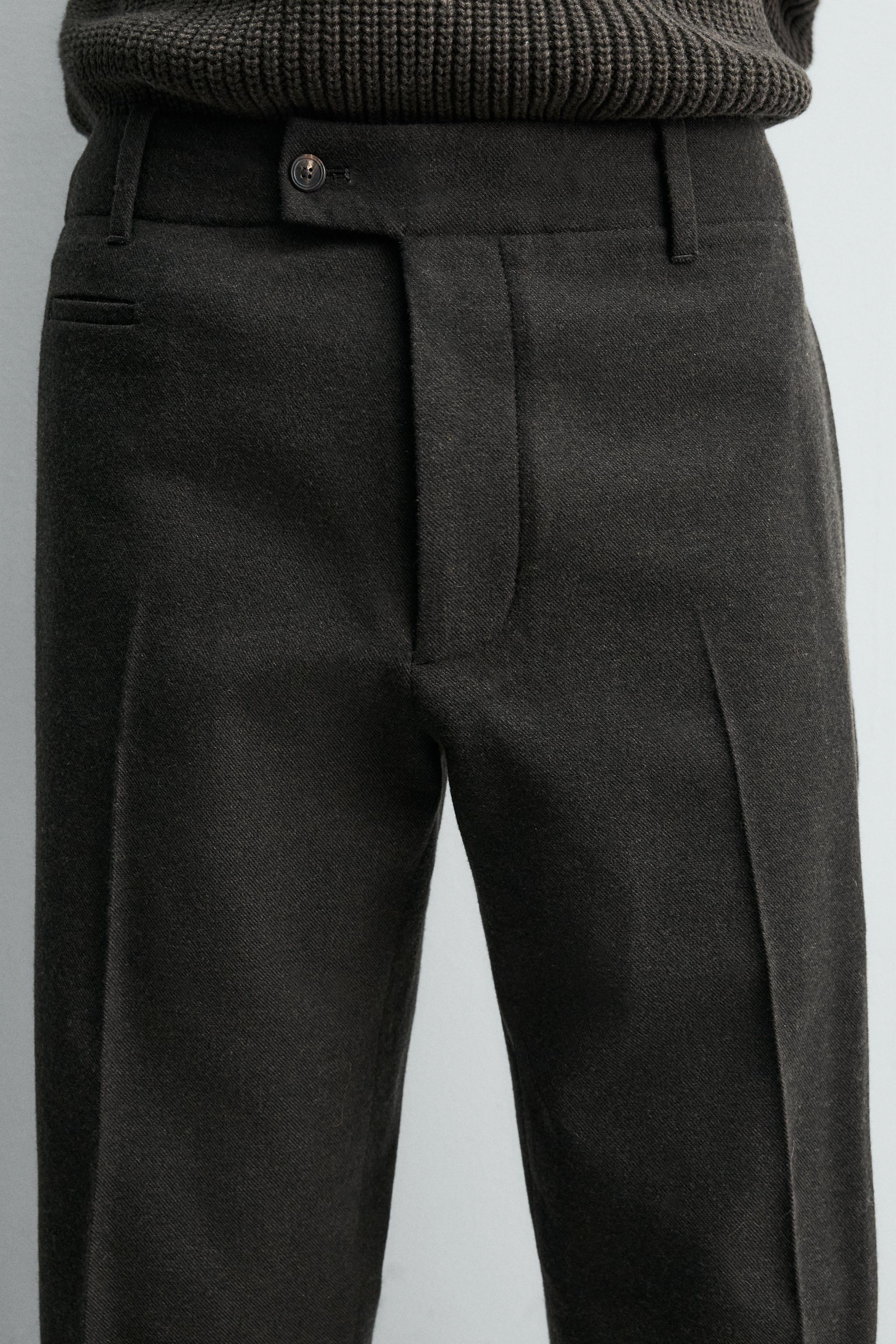 REGULAR FIT FLANNEL PANTS