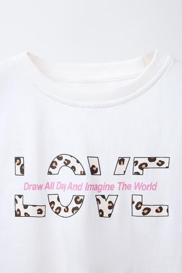 CROPPED T-SHIRT AND PRINTED BERMUDA SHORTS SET - Leopard by Zara - Image 5