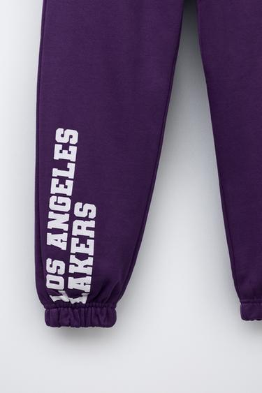 LOS ANGELES LAKERS NBA JOGGER TROUSERS - Purple by Zara - Image 3