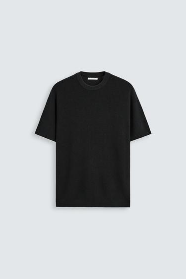 PEARL KNIT T-SHIRT - Black by Zara