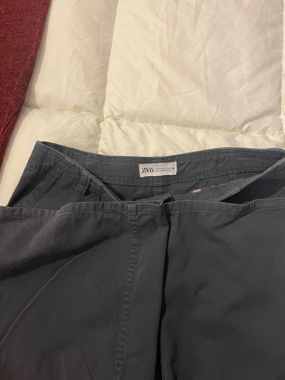 PANTALONE CARGO MID RISE CON 2 TASCHE LUNGO LA GAMBA - Image 4