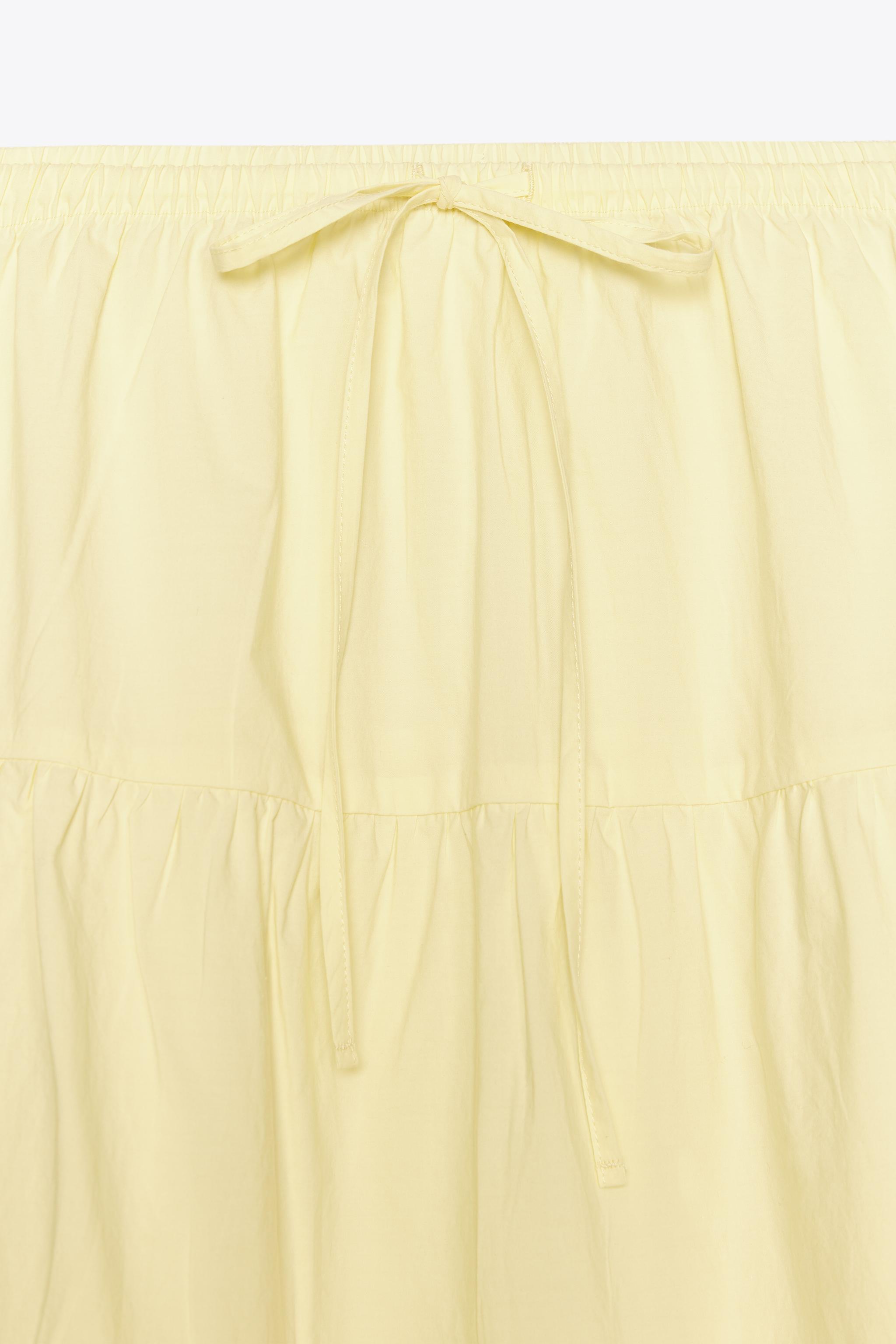 パネルロングスカート - オフホワイト | ZARA Japan / 日本