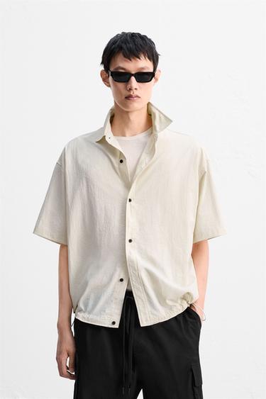 LIGHTWEIGHT TECHNICAL SHIRT - Ecru by Zara
