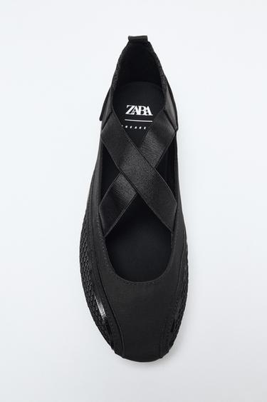SPORTY BALLET FLATS - Black by Zara