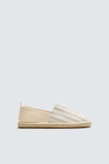 STRIPED FABRIC ESPADRILLES - Multicoloured by Zara