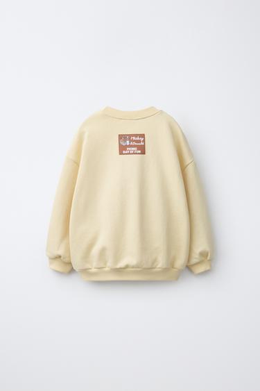 MICKEY MOUSE © DISNEY EMBROIDERED SWEATSHIRT — Butter 2