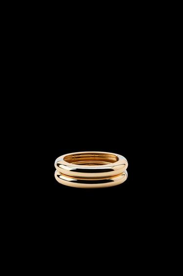 PACK OF 2 COMBINED RIGID BRACELETS - Gold / Silver by Zara - Image 0