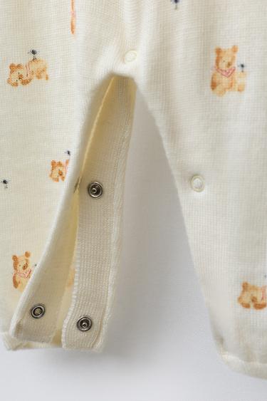 TEDDY BEAR PRINT 100% WOOL JUMPSUIT - Mid-ecru by Zara - Image 2