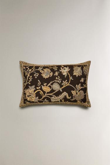 JACQUARD CUSHION COVER - Brown by Zara - Image 0