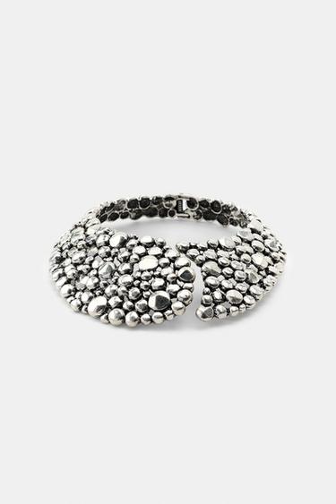 COLLIER BOULES MÉTALLIQUES - Argent de Zara - Image 3