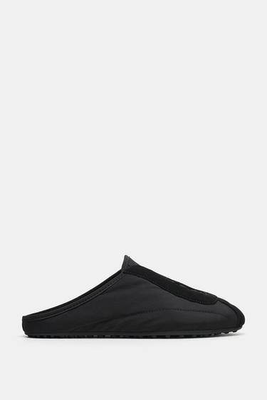 FABRIC SLINGBACK TRAINERS - Black by Zara
