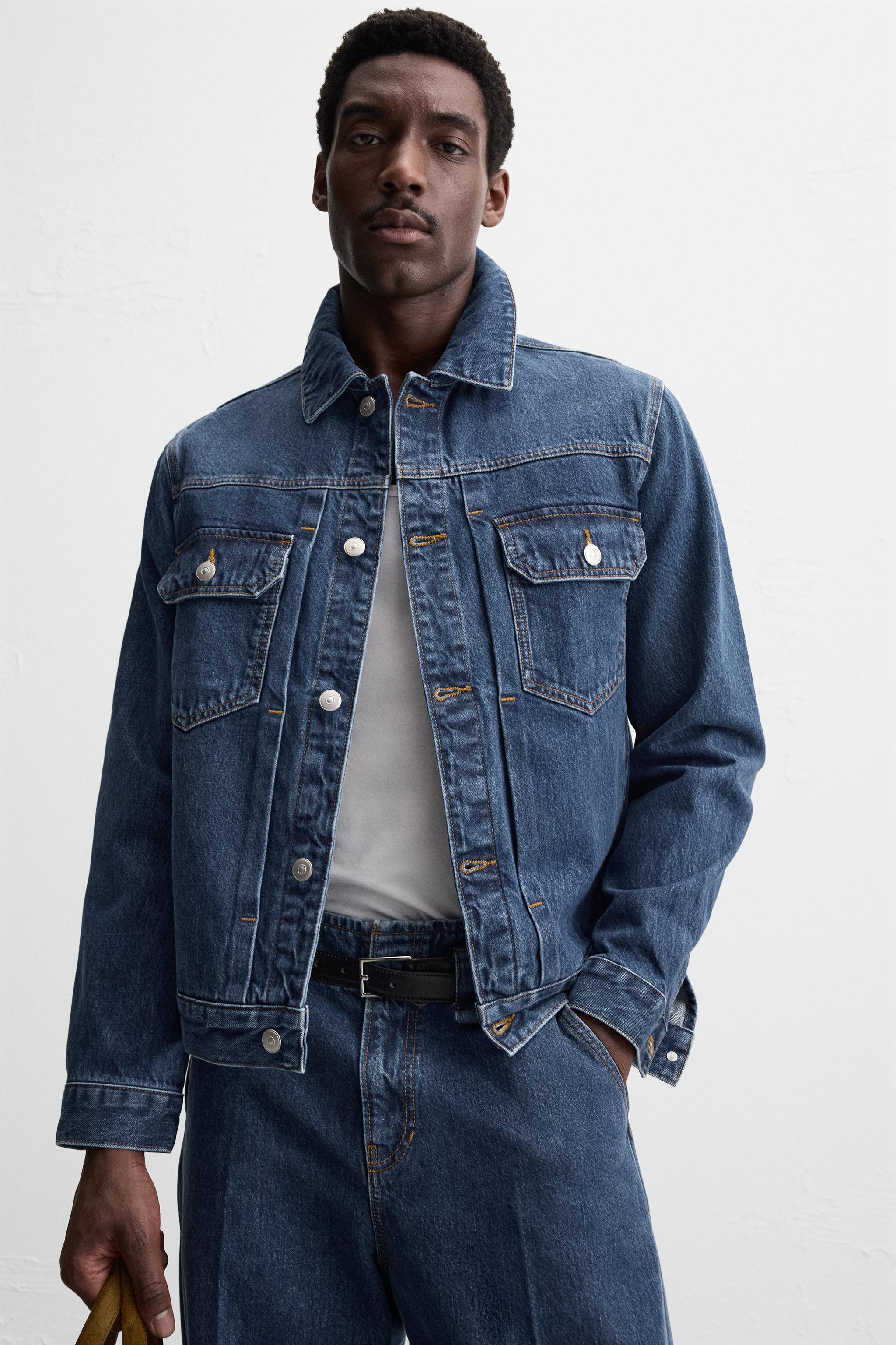 ポケット デニムジャケット - ミディアムブルー | ZARA Japan / 日本