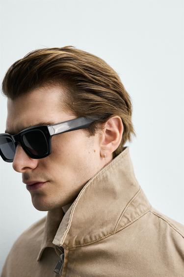 BLOUSON REGULAR FIT EN COTON LAVÉ - Marron clair de Zara - Image 4