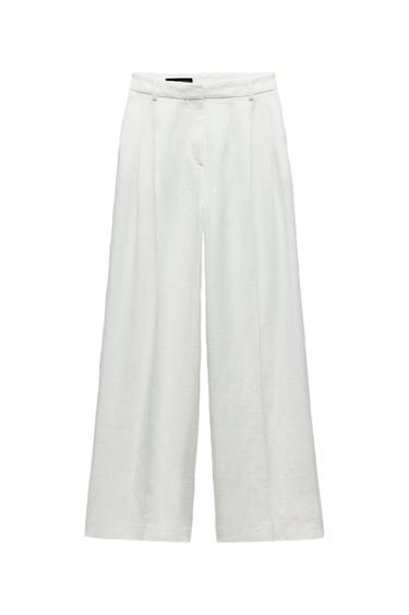 RUSTIC WIDE-LEG TROUSERS