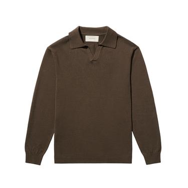 POLO PUNTO ALGODÓN - CÁÑAMO - Negro / Marrón de Zara