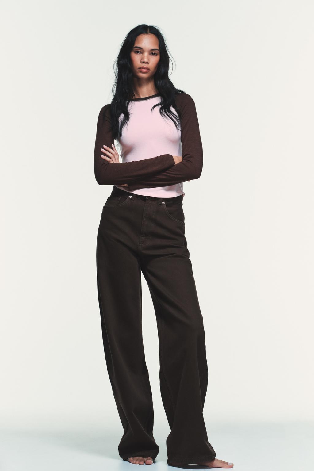 TRF EXTRA WIDE LEG HIGH WAIST JEANS - image 3