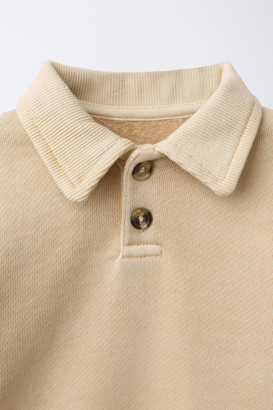 ENSEMBLE SWEAT POLO ET PANTALON DE JOGGING - Beige clair de Zara - Image 2