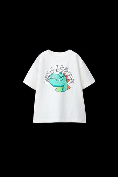 T-SHIRT MIT PRINT - Weiß von Zara - Bild 0