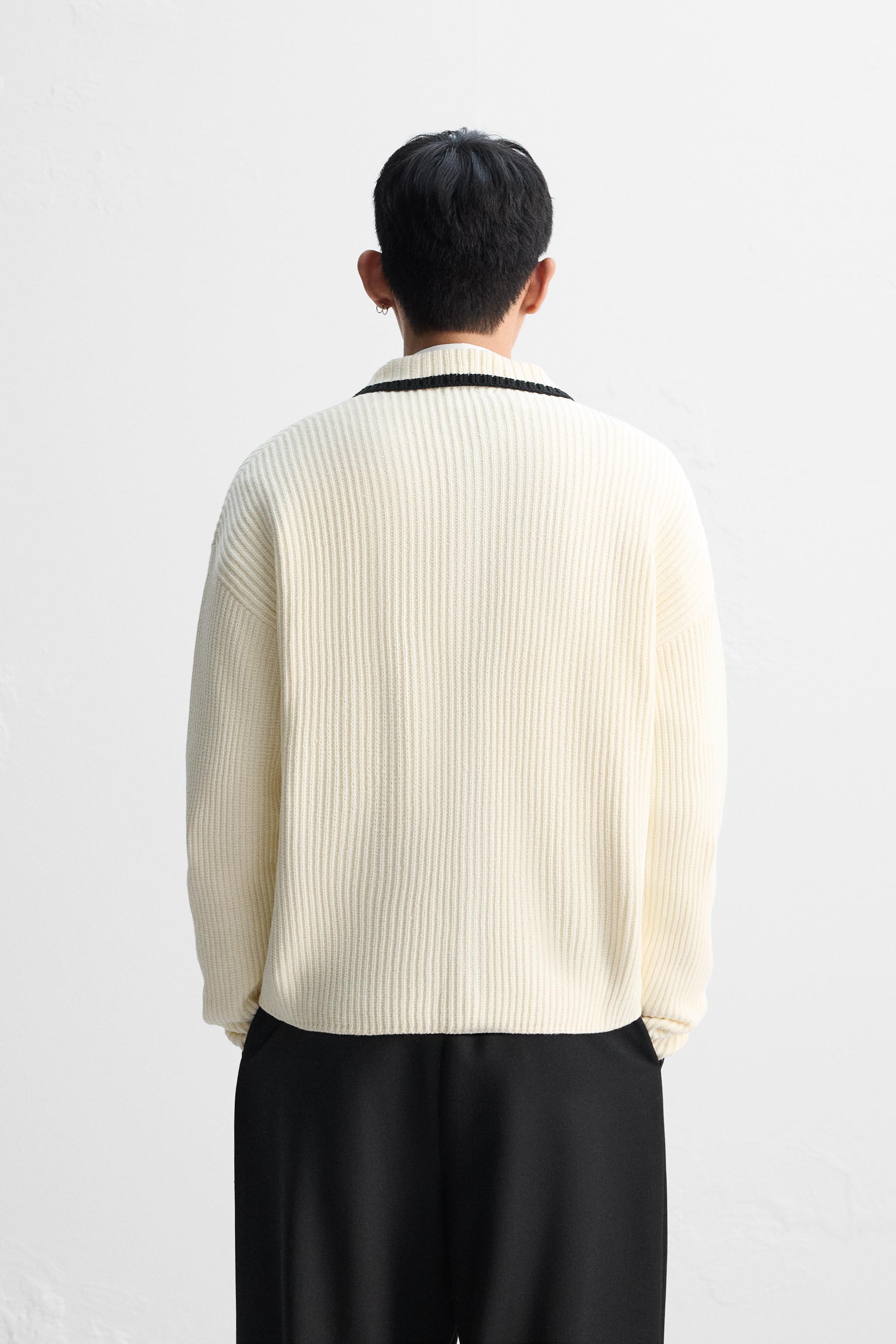 コントラスト カーディガン - エクリュ | ZARA Japan / 日本