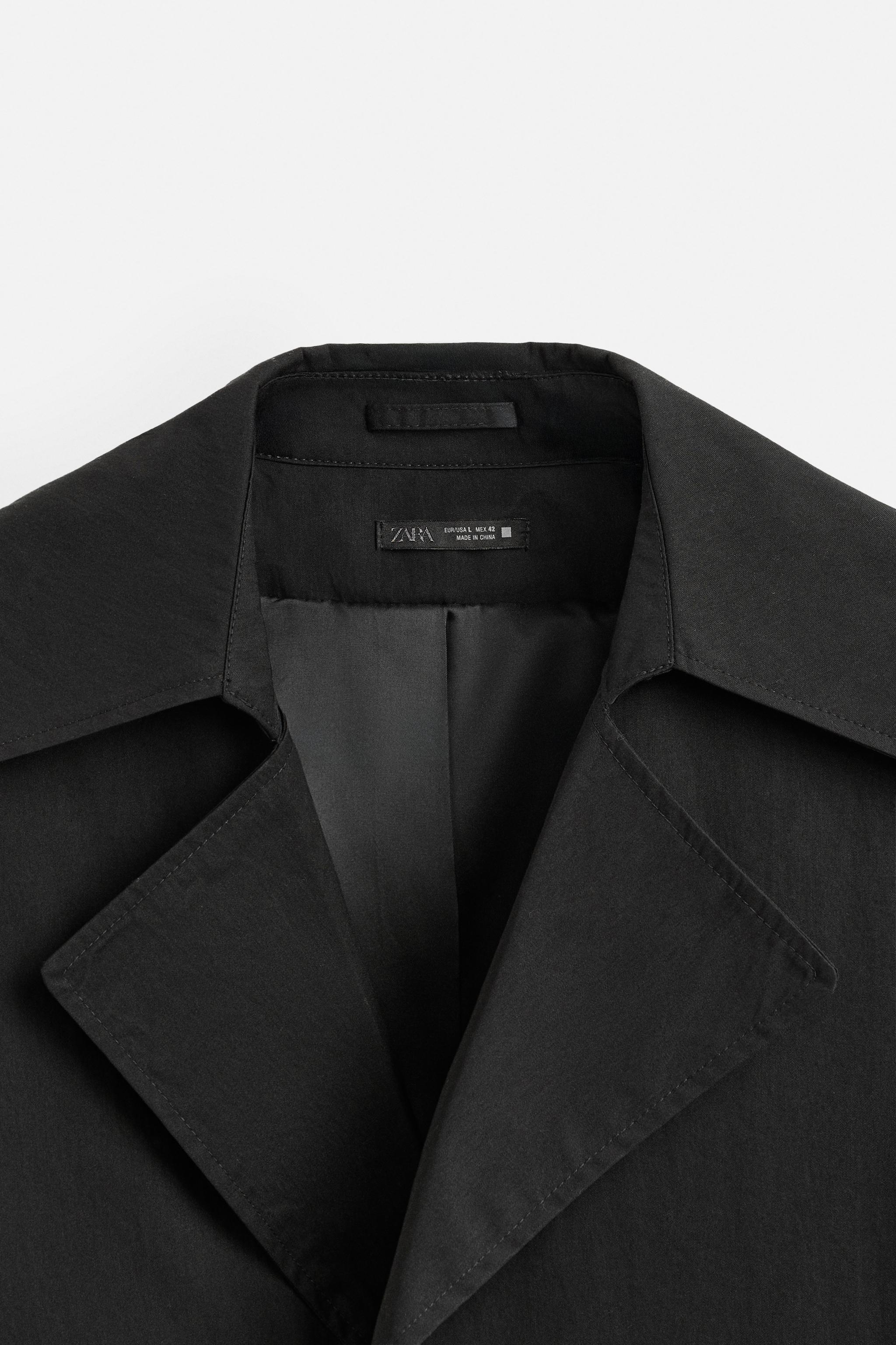 テクニカルショートトレンチコート - ブラック | ZARA Japan / 日本