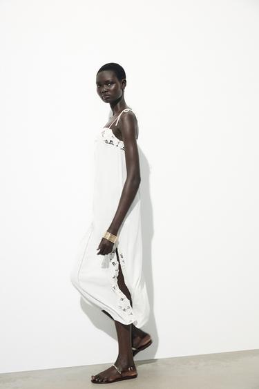 ROBE LONGUE CROCHET - Blanc de Zara - Image 2