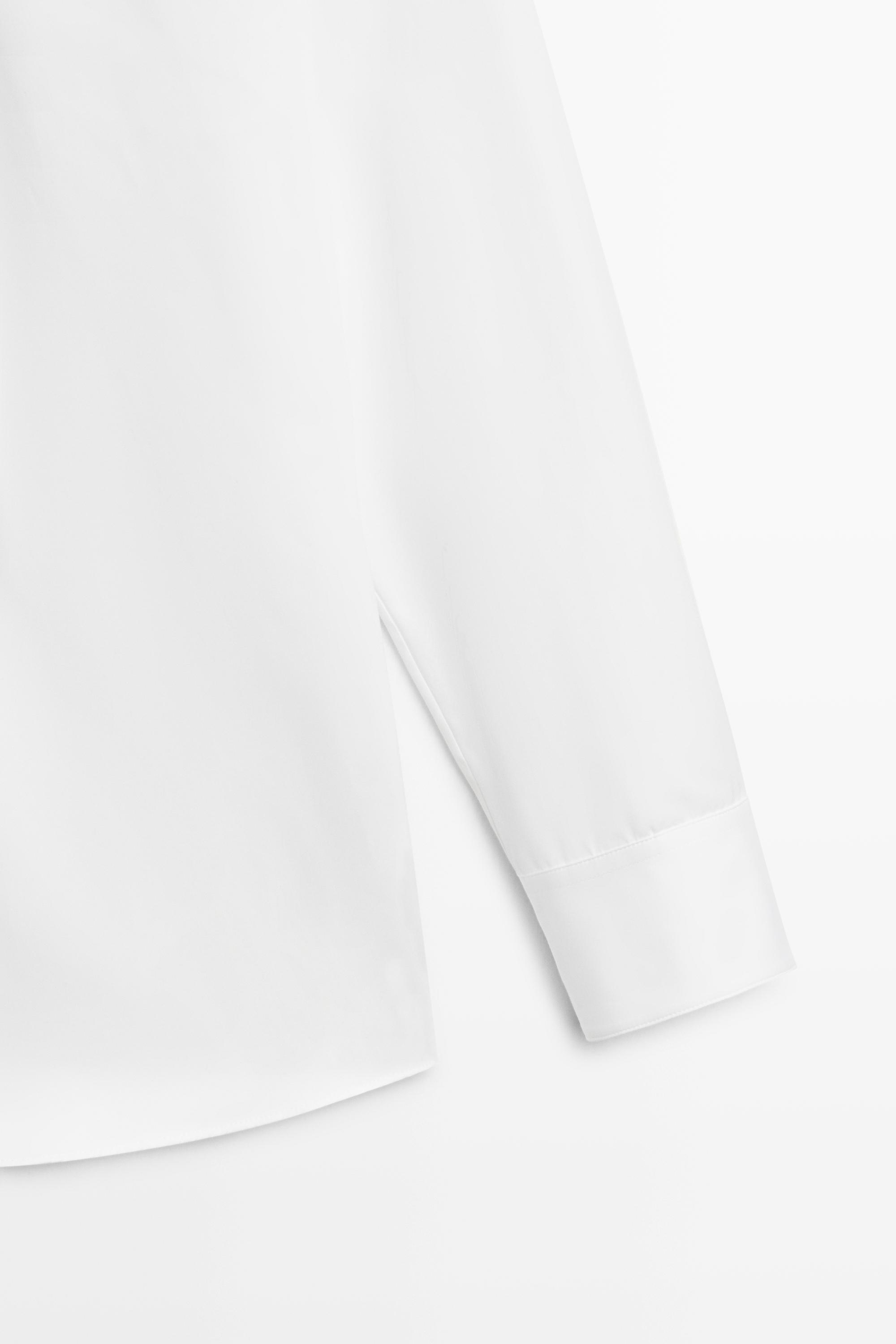 Chemise oversize popeline 100 % coton